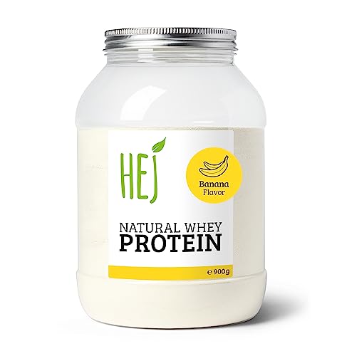 HEJ NATURAL WHEY PROTEIN | Banana - 900g | Premium Protein | Eiweißpulver zum Muskelaufbau