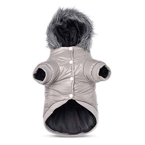PETCUTE Hundemantel Winterkleidung für Hunde wasserdicht hundejackewarme Fleece-Futterjacke für Hunde