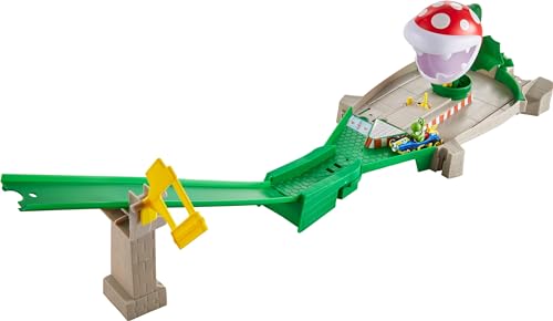 Hot Wheels GHK15 - Mario Kart Mario Rundkurs Rennbahn Trackset Lite inkl. 1 Spielzeugauto, Spielzeug ab 5 Jahren