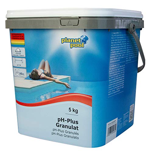 Planet Pool: pH-Plus Granulat zum pH-Wert anheben | 5 kg | pH-Pulver für Poolwasser