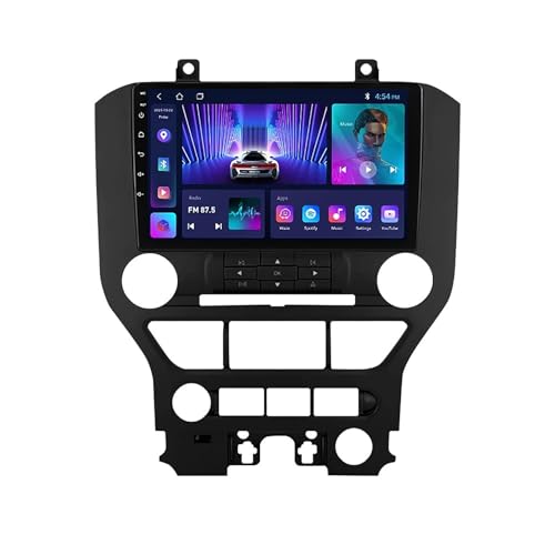 Autoradio Android 11 Für Ford Mustang 2014-2021 Eingebaut Carplay & Android Auto 9 Zoll Touchscreen Mit GPS Navigation Bluetooth HiFi WiFi Lenkradsteuerung + Rückfahrkamera (Color : A, Size : M500S