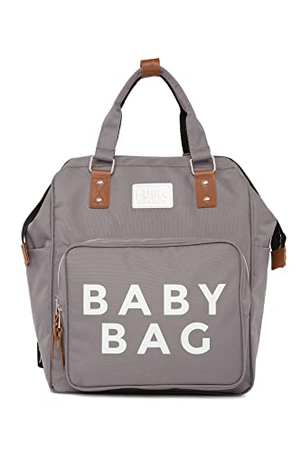 Fume London Wickelrucksack- Stilvolle und Geräumige Baby bag mit 3 Isolierten Taschen, Baby Wickeltasche für Unterwegs, Reisen und Wochenendausflüge