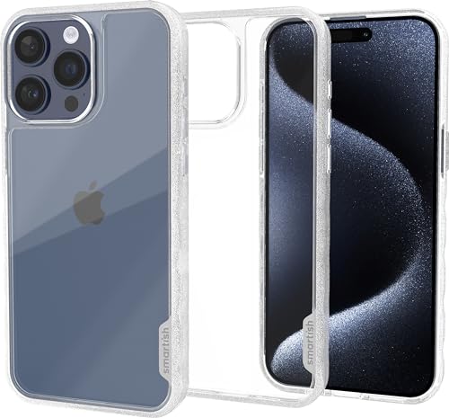 smartish iPhone 15 Pro Max Slim Case – Gripmunk – [leicht + schützend] dünne Griff-Hülle mit Fallschutz – klar