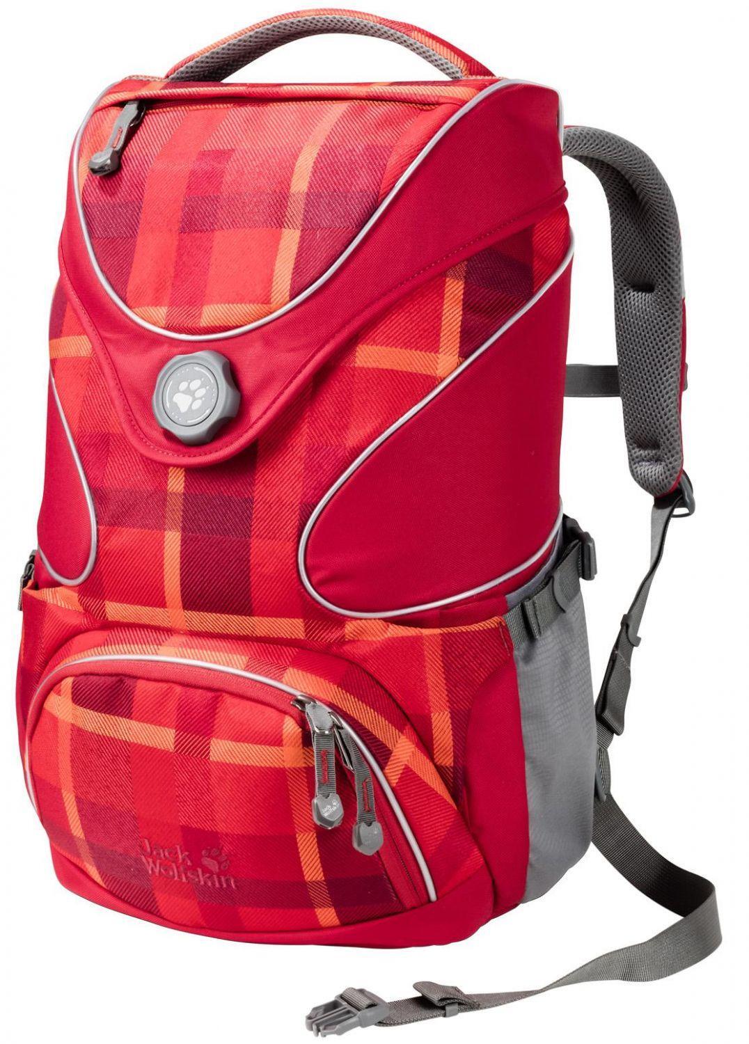 Jack Wolfskin ramson top 20 pack schulrucksack (farbe: 7941 indian red woven check)