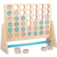 Small Foot 12031 Vier in Einer Reihe XXL Active, aus Holz, FSC 100%-Zertifiziert, Spielklassiker in riesig Spielzeug, Mehrfarbig