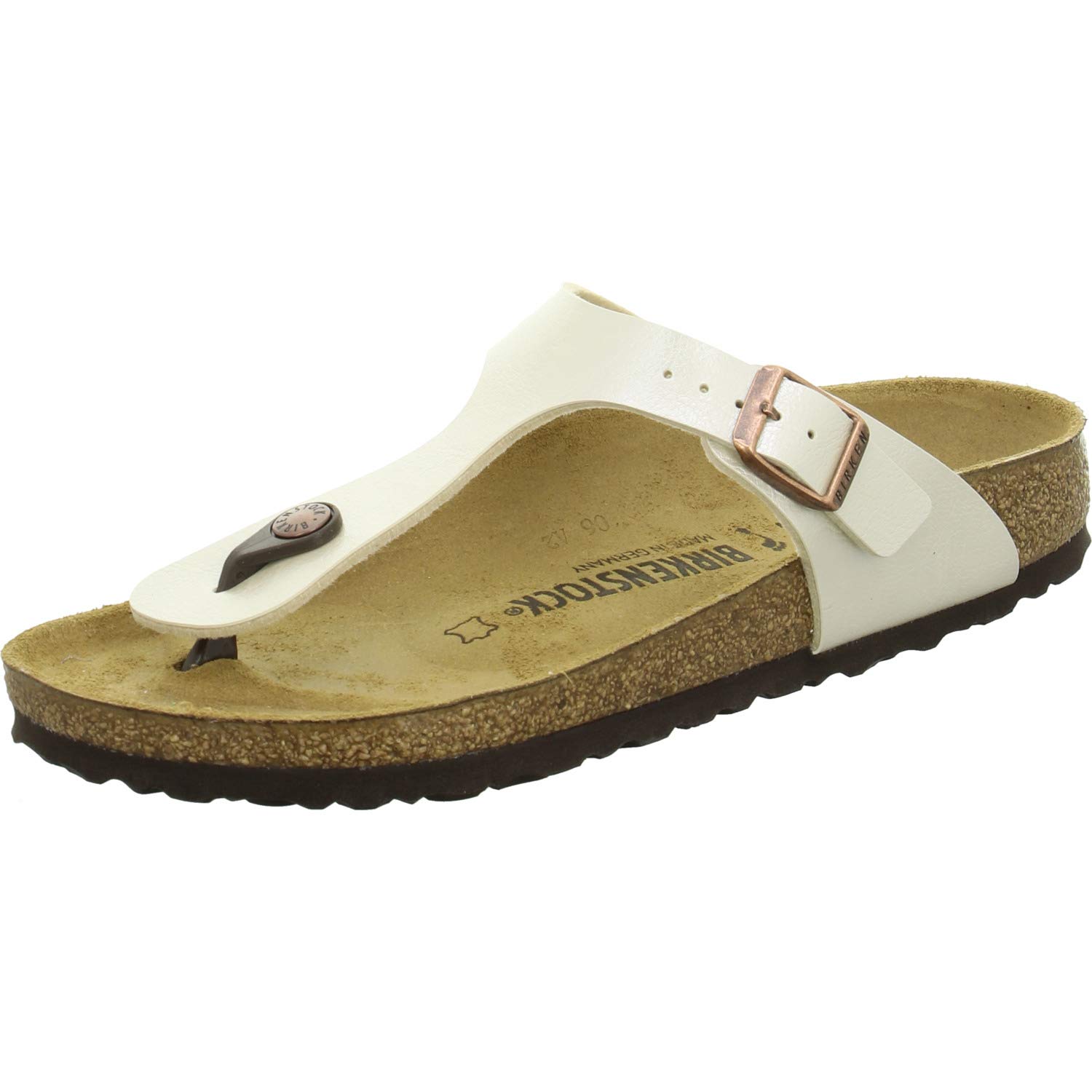 Birkenstock Gizeh 912 943873, Damen Sandalen, Weiß (Pearl White), 36 EU (3.5 UK )