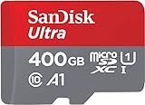 SanDisk Ultra microSDXC UHS-I Speicherkarte 400 GB + Adapter (Für Smartphones und Tablets, A1, Class 10, U1, Full HD-Videos, bis zu 100 MB/s Lesegeschwindigkeit)
