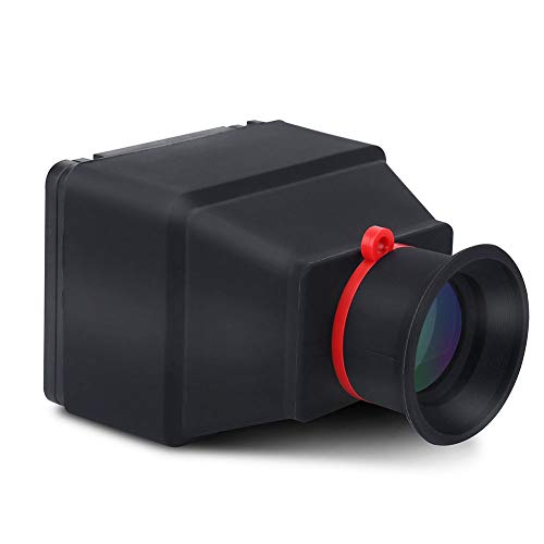Tangxi LCD-Kamera-Sucher, 3,2-Zoll-faltbarer 3X-Lupen-Sucher mit Sonnenschutz für Spiegelreflexkameras