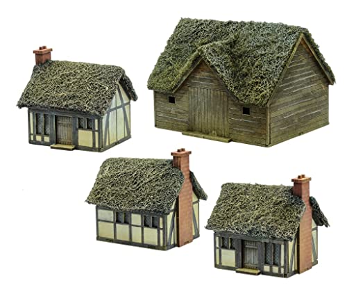 Warlord Games Pike & Shotte Epic Battles – Thatched Hamlet Scenery Pack