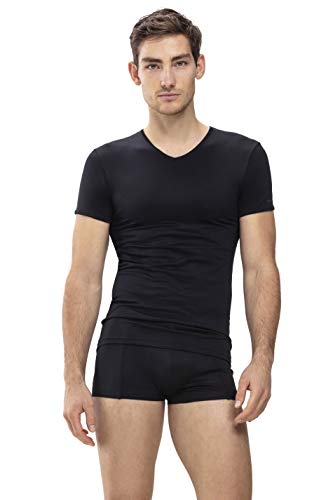 Mey Basics Serie Software Herren Shirts 1/2 Arm Schwarz 7