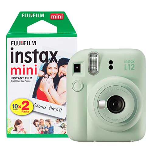 Fujifilm Instax Mini 12 Sofortbildkamera, mit 20 Filmen, Mintgrün