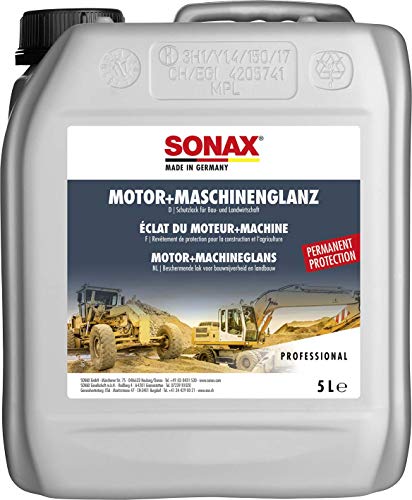SONAX MaschinenGlanz (5 Liter) Hochglanzversiegelung für Motor-& Aggregatteile, inkl. Kunststoffe & Gummis. Schutz vor Schmutz & Feuchtigkeit | Art-Nr. 03305000