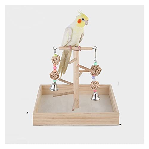 Vogelspielzeug Hölzerne Bird Perch Stand Parrot Platform Spielplatz Übung Gym Playstien Leiter Interactive Toys Vogelbedarf ( Color : Type1 )