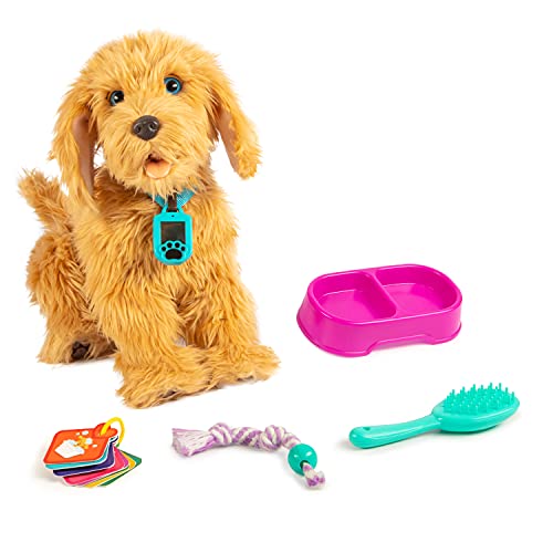 Joy Toy 42667 Moji Plüschhund Funktionsplüsch, Mehrfarbig, 35 cm