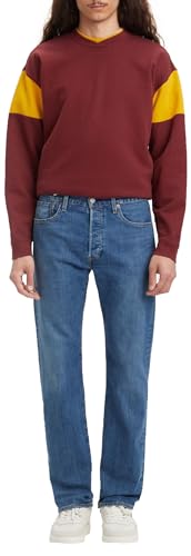 Levi Strauss & Co Herren 501 Original Fit Jeans, Blau (Stonewash 80684), 42/32(UK)