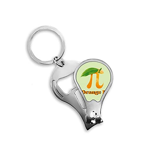 Mathematische Pi-Schere für Fingernagelknipser, mit Schlüsselring, Orange