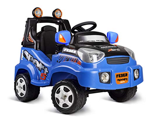 Feber - TT Sport - Elektro-Spielzeugauto, für Kinder von 2 bis 5 Jahren, 6V, blau, mehrfarbig, Famosa (800012225)
