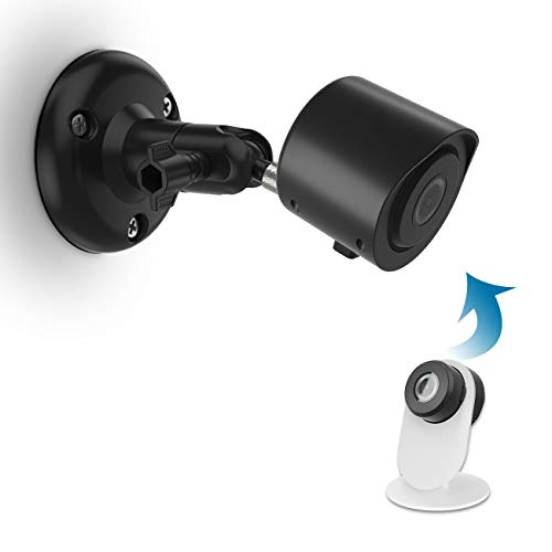 HOLACA Außenhalterung für YI Smart Security Home Camera 3, wetterfeste Schutzhülle und verstellbare 360-Grad-Halterung für Yi Home Kamera 3 (1 Stück, schwarz)