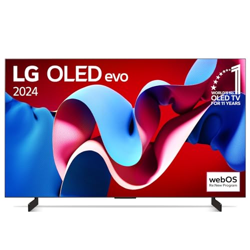 LG OLED42C47LA TV 42" (106 cm) OLED evo Fernseher (α9 Gen7 4K AI-Prozessor, Dolby Vision, bis zu 120Hz) [Modelljahr 2024]