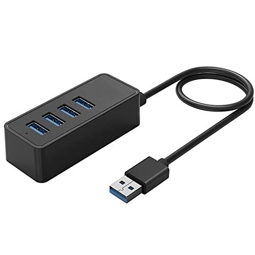 OFAY Hub 4 Port USB 3.0 Dockingstation Daten Hub Multiport Distributor für PC Laptop Tastatur Maus Drucker iOS (Mac) + Windows kompatibel,0.3m