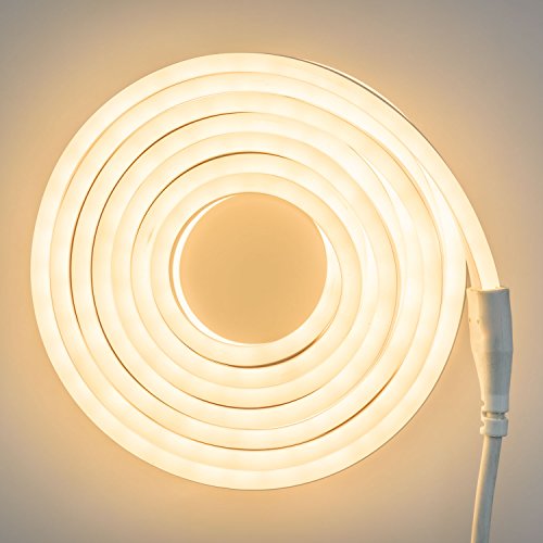 LuminalPark LED-Streifen mit Neon-Effekt, Lichtschlauch 8 m, 960 LEDs warmweiß