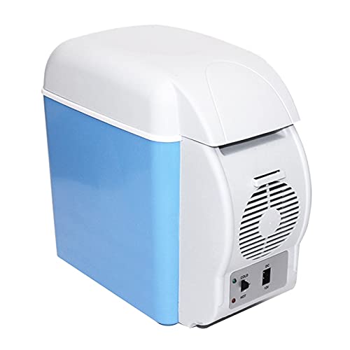 FBITE Auto-Kühlschrank mit Gefrierfach7. 5L Auto Kühlschrank Auto tragbar und kalt Dual-Use Mini Kühlschrank Heiz- und Kühlbox mit Getränkehalter