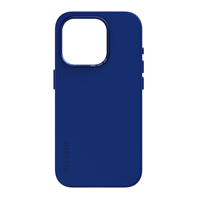 DECODED Silikon-Hülle für Apple iPhone 14 Pro Max (6,7 Zoll) – Premium-Soft-Touch-Beschichtung – schützende und stoßfeste Handyhülle – MagSafe kompatibel – Mikrofaserfutter, Galactic Blue
