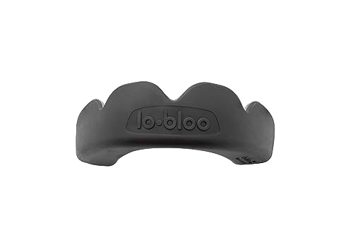 lobloo PRO-FIT Patent Pending, Professional Dual-Density impressionless Mouthguard for High Contact Sports as MMA, Hockey, Football, Rugby. Large +13yrs, Black