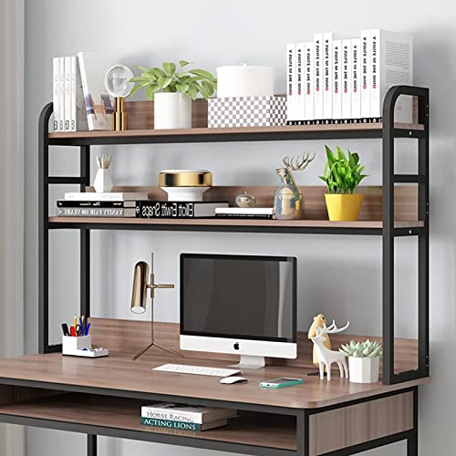 RedAeL Verstellbares 2-stöckiges Desktop-Bücherregal - Organisieren Sie Ihren Schreibtisch mit diesem stilvollen und funktionalen schmiedeeisernen Aufbewahrungsregal