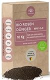 Cuxin Bio Rosendünger für ca. 160 Pflanzen⎜auch für blühende Blumen⎜✅+Bodenanalyse-Gutschein (10 Kg)