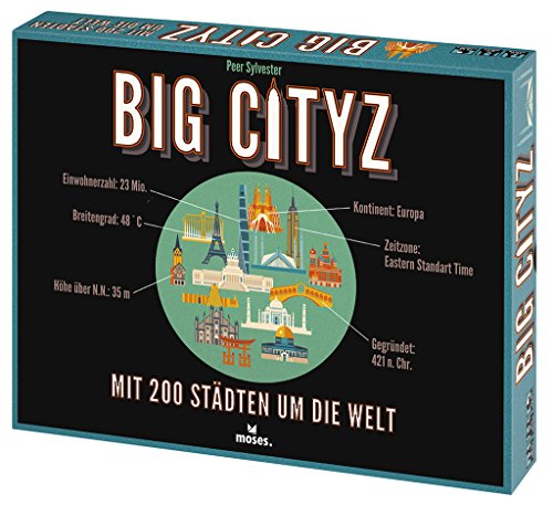moses. - Big Cityz - Mit 200 Städten um Welt | Das Besondere Geographie-Spiel für die ganze Familie | Ab 12 Jahren