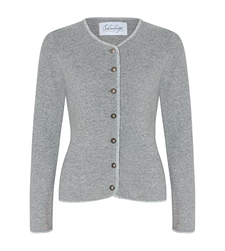 Damen Trachten Strickjacke – Elegante & taillierte Trachtenjacke/Dirndl Lederhosen Jacke aus Wolle Anna (34)