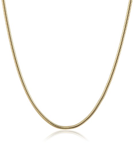 InCollections Damen-Halskette 925/000 Sterlingsilber vergoldet Schlangenkette 1,2/42 cm 124029ES12200