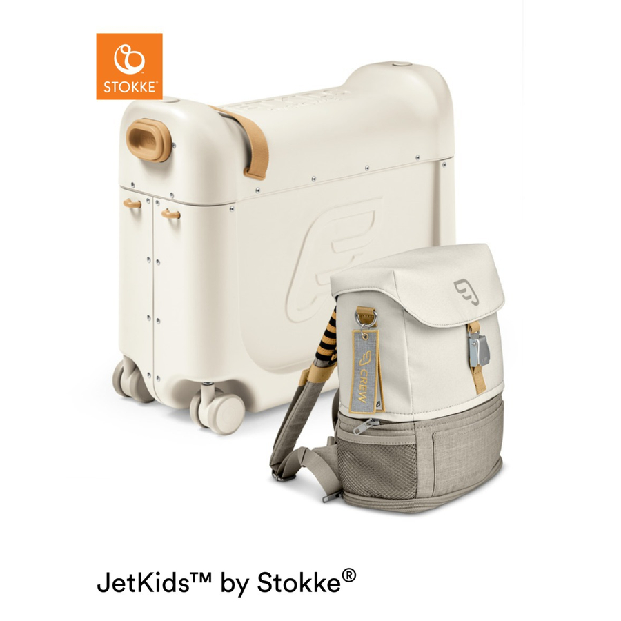 Stokke JetKids by Travel Bundle BedBox Reisekoffer + - Rucksack 46 cm white/white