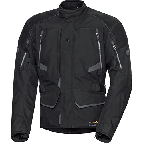 FLM Motorradjacke mit Protektoren Motorrad Jacke Touren Leder-/Textiljacke 4.0 anthrazit XL, Herren, Tourer, Ganzjährig