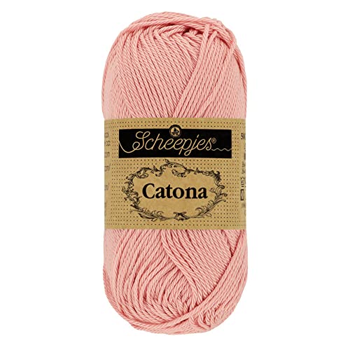 Scheepjes - Scheepjes 408 Alt Rose Catona Garn - 10x50g