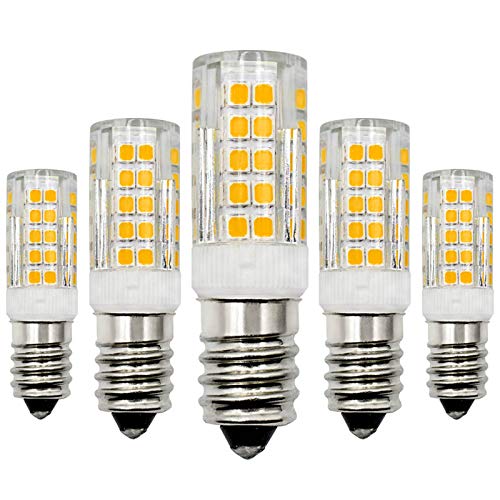 LED Lampe E14 12V 4W Warmweiß 3000K Birne Ersatz 40W Halogen Niedrige Spannung Nicht Dimmbar Kerze LED Energiesparlampe - 5 Pack [MEHRWEG]