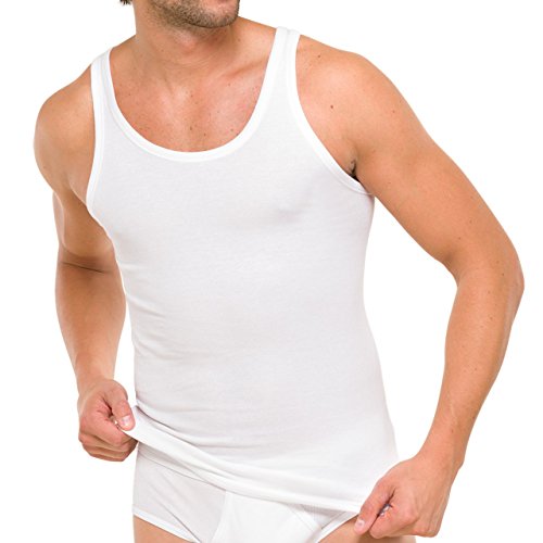 Schiesser Essentials Cotton Doppelripp Unterhemd im Doppelpack Herren