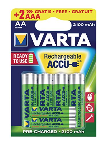 Varta 567r2uso Batterie Sonderangebot Ready2Use 4 AA + 2 AAA gratis