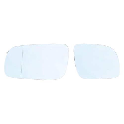 Spiegelgläser Seite Spiegel Glas Für VW Für Golf 4 MK4 Weiß & Blau High Definition Beheizte Rückspiegel Glas Automotive Zubehör Trim Rückspiegelglas (Farbe : Left(Heatable))