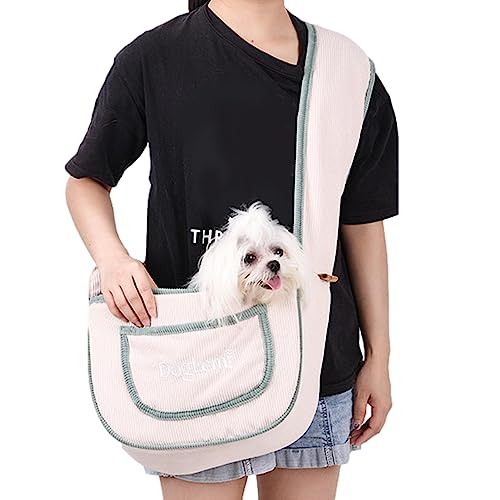 Welpentragetasche, wasserdichte Haustiertragetasche mit Aufbewahrungstaschen, Hundetragetasche mit verstellbaren Schultergurten, atmungsaktive Mesh-Haustiertragetasche für Reisen, Hunde und Katzen