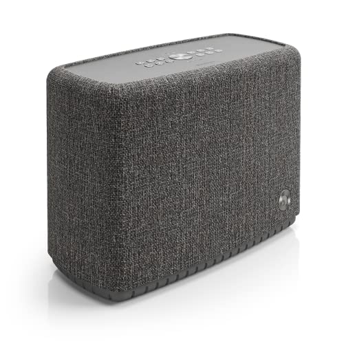 Audio Pro A15 - Multiroom Lautsprecher mit Bluetooth & WiFi - Speaker Kabellos & Tragbar mit AirPlay 2, Chromecast, Spotify - Waterproof IPX2 - Dunkelgrau