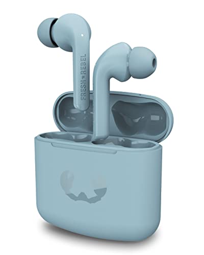 Fresh 'n Rebel True Wireless Earbuds mit 24 Std. Spielzeit, Touch Control und Sprachassistent (Twins 1 Tip, Dusky Blue)