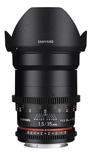 SAMYANG 13035T1.5F 35 mm T1.5 VDSLR AS UMC II Objektiv für Anschluss Fuji X schwarz