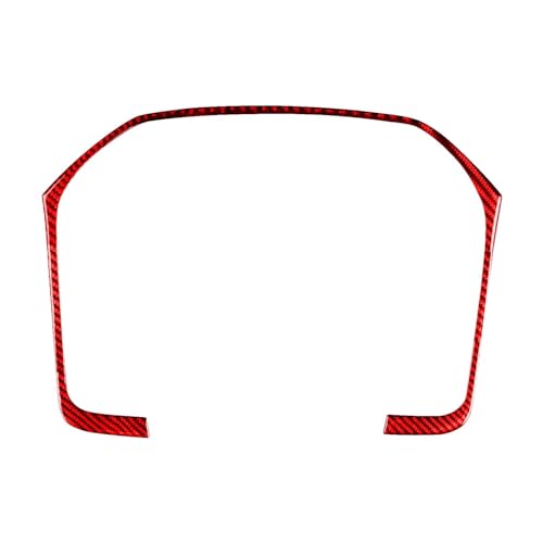 Zubehör Autoinnenraum Für GMC Für Sierra 1500 2014-2018 Carbon Faser Tacho Instrumentierung Surround Trim Auto Innen Aufkleber Innenraum Von Autoteilen (Color : Rot)