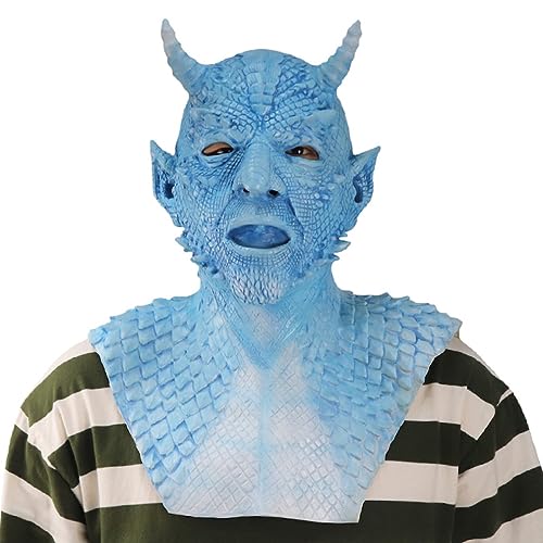 Diablo Belial Maske Latex Maske Horror Kopfbedeckung für Halloween Karneval Kostüm Party Requisiten