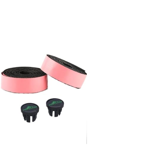 BLacOh Lenkerband Fahrrad-Lenkerband, Anti-Vibration, gebogen, for Radfahren, Rennrad, Rennsport, atmungsaktiv, rutschfest, for Lenkergürtel Lenkerband Rennrad (Color : Pink)