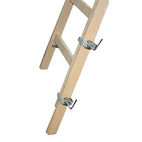2x Verlängerung Leiter 120cm für Holzleiter inkl. 4 Klammern Malerleiter Holmverlängerung Leiterverlängerung