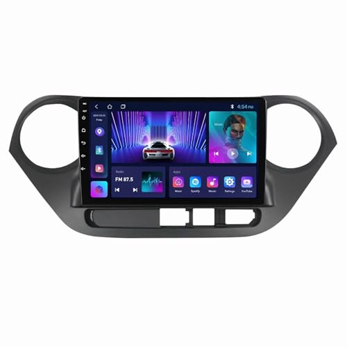 10" Touchscreen Android 12 Autoradio Für Hyundai I10 2014-2017 Mit Rückfahrkamera Unterstützt HiFi/WiFi/RDS/SWC Mit Wireless Carplay Android Auto GPS Navigation Bluetooth (Size : M500S - 8 Core 4+64G