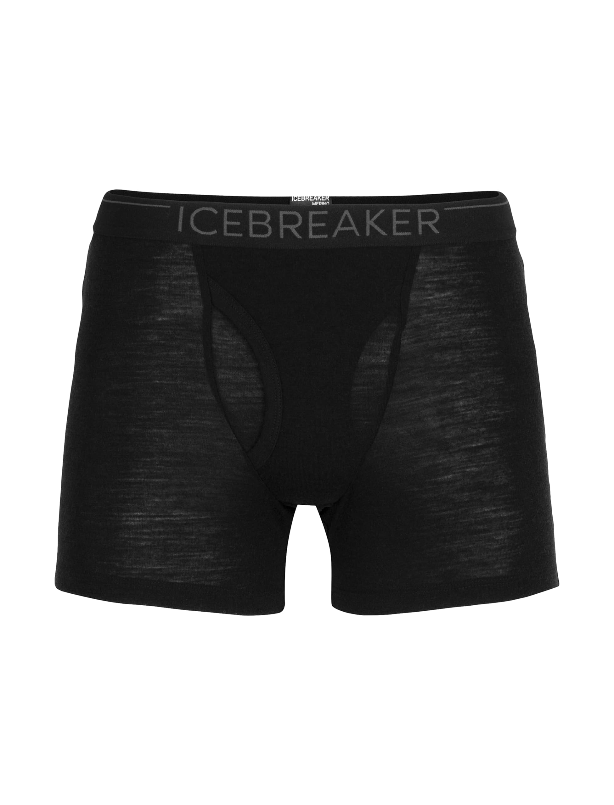 Icebreaker 100% Merinowolle Herren Base Layer - Everyday Boxers mit Eingriff - 175 Ultralight Fabric | Unterhosen Männer | Boxershorts | Unterwäsche | Merino Unterwäsche - Schwarz/Monsoon, XXL